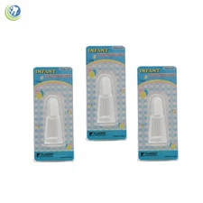 3 X Baby Infant Finger Toothbrush Teeth Rubber Gum Massager Silicone Brush