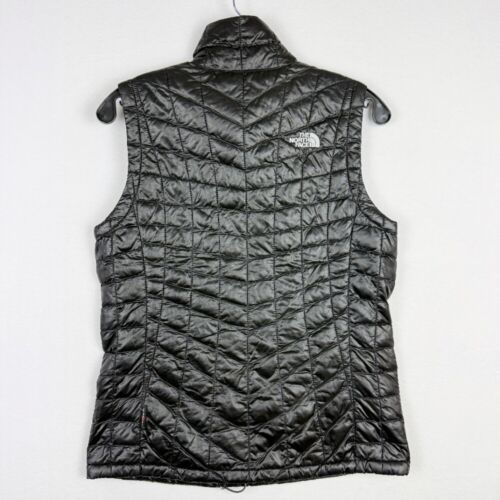 The North Face TNF Thermoball Black Puffer Vest Size Small Womens - Picture 2 of 9