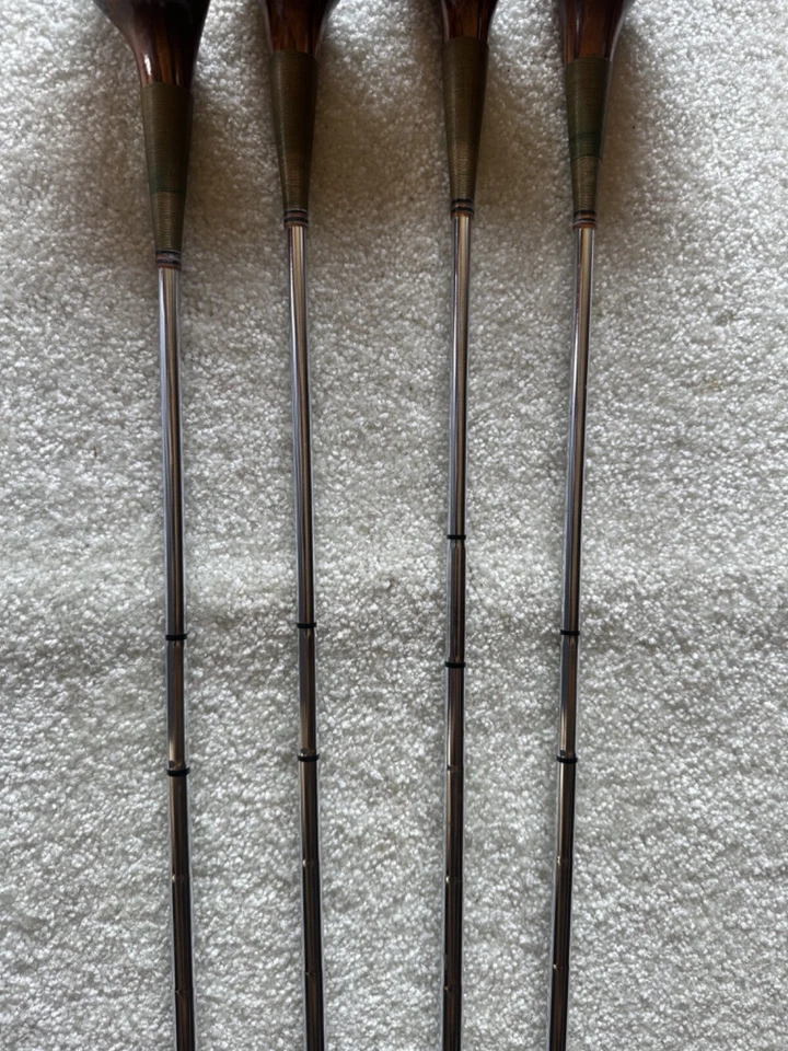 Vintage Persimmon Woods First Flight 1-3-4-5 Wood Set Right Handed Steel Shafts - Image 4 of 4