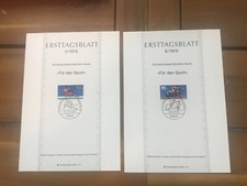 ICOLLECTZONE Germany B547-548 Ersttagsblatt Olympic 1978 Set (F100)