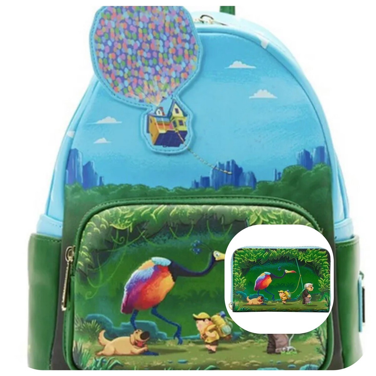 Disney Pixar “Up” Loungefly Backpack & Matching Wallet Loungefly Disney Pixar UP Adventure Book Crossbody Wallet  main image 4
