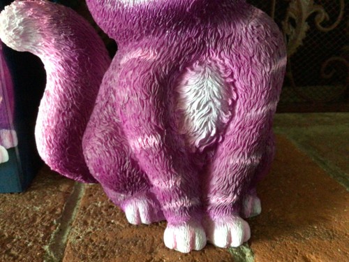 RARE NEW IOB CHESHIRE CAT LIGHT UP FIGURE 9.5 " TALL HAND PAINTED RESIN AWESOME! - Picture 5 of 10