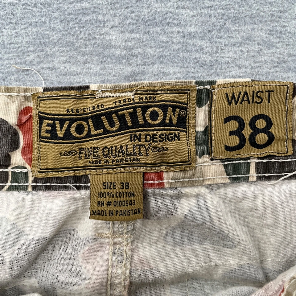 Pantalones Cortos Evolution in Design Hombres 38 Multicolor Camuflaje Militar Rana Pato Carga Sueltos Foto 3 de 4