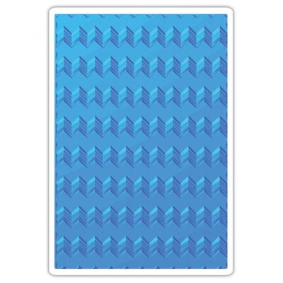 Sizzix 3D Textured Impressions Embossing Folder - Geometrische Winkel by Courtne