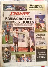 L'Equipe Journal du 26/10/1994; Peugeot se remarie/ PSG/ Mondial 98/ NBA/ Tiozzo