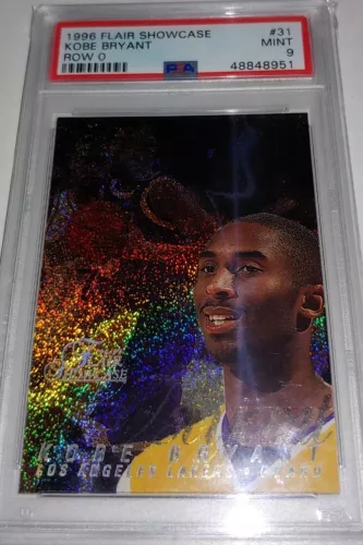 1996-97 KOBE BRYANT Flair Showcase ROW 0 #31 PSA 9 MINT Rookie RC LOOKS GEM MINT