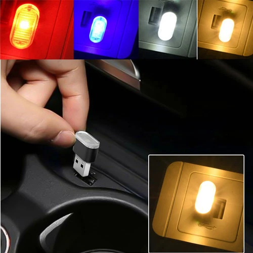 USB LED Car Interior Atmosphere Light Decoration Lamp Emergency Lighting PC