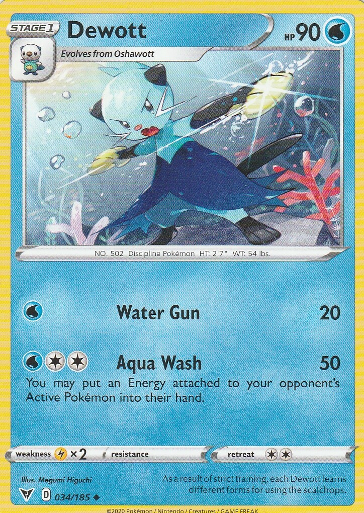 Dewott 34/185 Pokemon Vivid Voltage | eBay