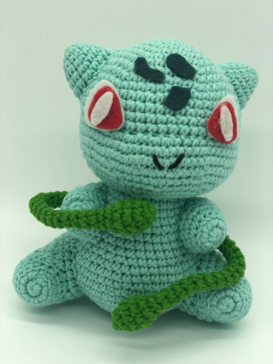 Pokemon BULBASAUR 100% Handmade crochet soft toy, amigurumi