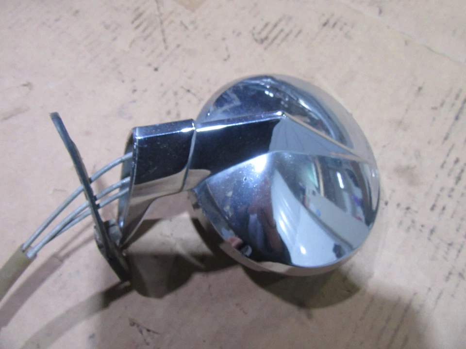 1967 1968 Dodge Monaco Polara driver side exterior adjustable mirror trim chrome - Image 3 of 4