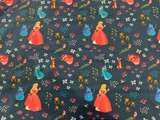 Cotton Fabric Disney Princess Aurora Fairies Sleeping Beauty sold by 1/2 yard