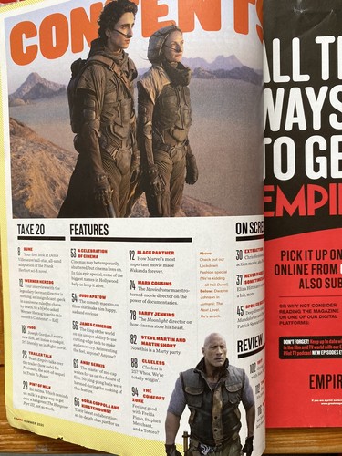 Empire Magazine 2020 Dune World Exclusive Tim Chalamet A Celebration of Cinema - Picture 2 of 5