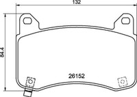 Brembo P 09 029 Bremsbelagsatz, Scheibenbremse FüR Tesla
