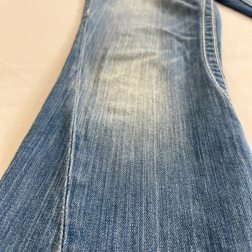True Religion Joey Big T Flare Damenjeans 25 hellblau gewaschen Made in USA 28x29 - Bild 2 von 14