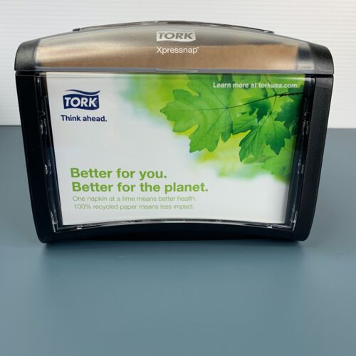 Napkin Dispenser Tork Xpressnap N4 Tabletop Restaurant Black New NIB - Picture 4 of 9