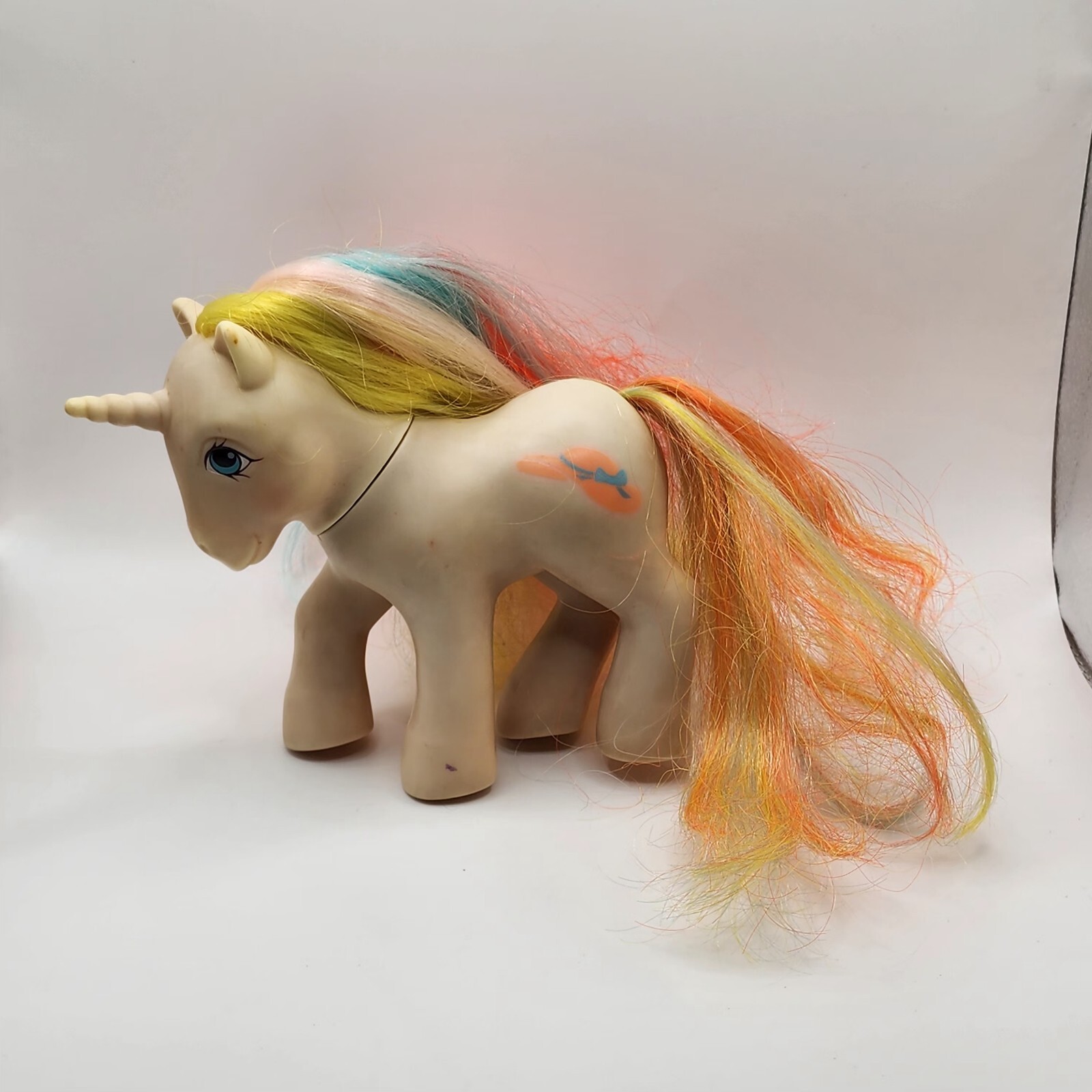 Vintage My Little Pony G1 Bouquet 1985 Brush N' Grow Unicorn MLP cappello sole simbolo