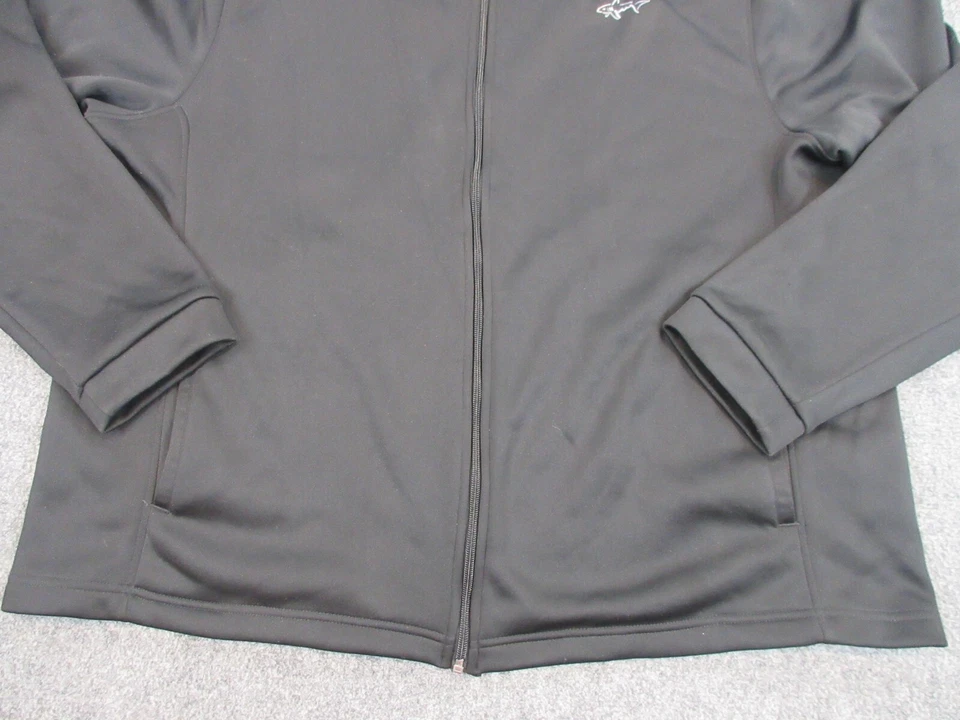 Suéter Greg Norman masculino adulto 2XL XXL preto golfe zíper completo moletom casual - Imagem 3 de 4