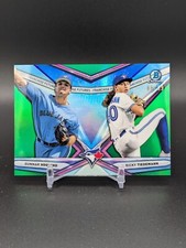 Ricky Tiedemann & Gunnar Hoglund 2021 Bowman Franchise Futures Green #'d /99
