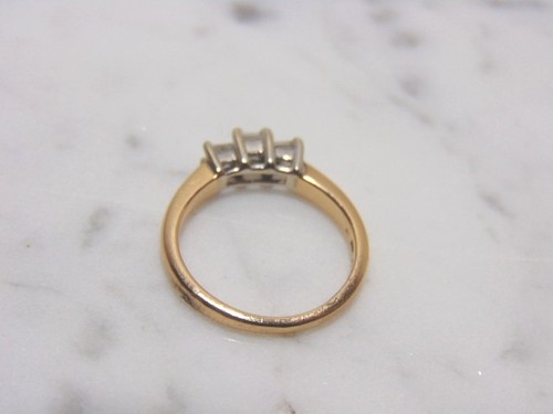 Womens Vintage Estate 14k Yellow Gold Diamond Engagement Ring, 3.0g - Picture 8 of 8