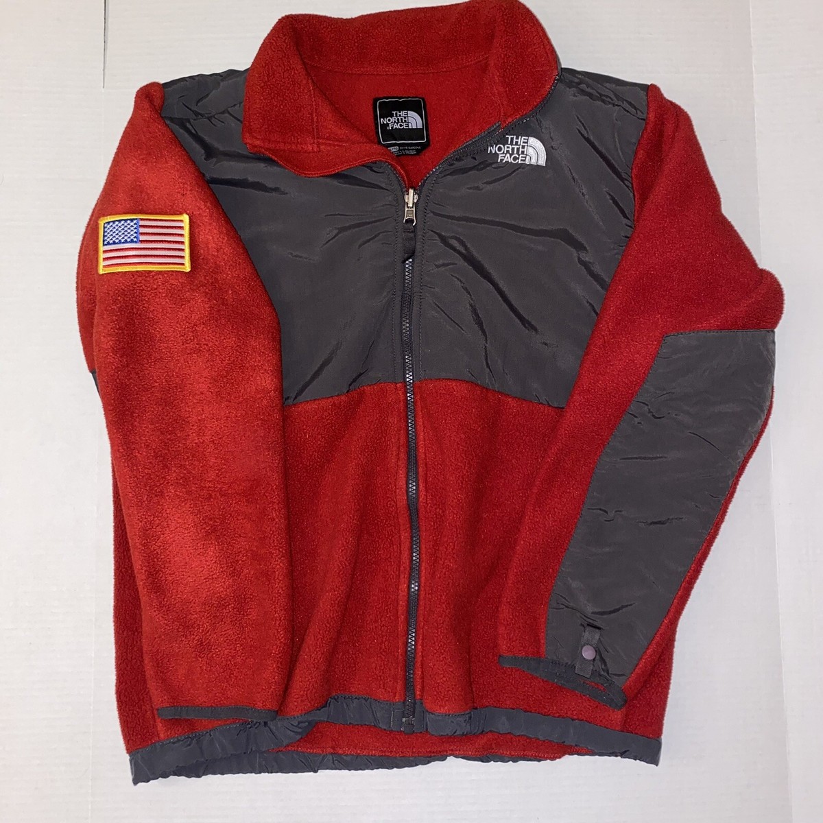 THE NORTH FACE 赤 XL ボーイズ ジャケット Boy's The North Face Red Zip Jacket XL USA Patch | eBay
