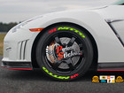 Tire Lettering Fits Nitto Decal Stickers 1.00" SET for 15"-22" FAST SHIP NEON