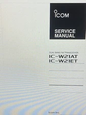 Icom Ic-w21at W21et Dual Band Fm Transceiver Service Manual Digital