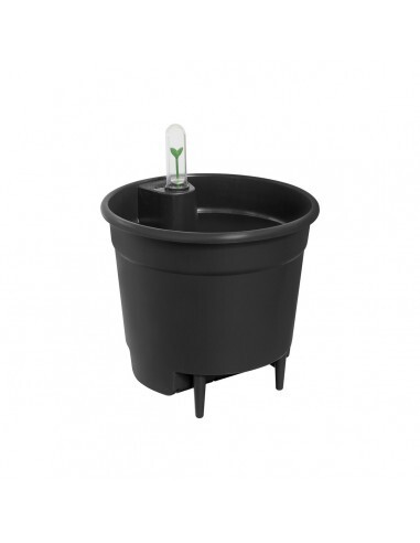 self-watering insert 44cm living black elho