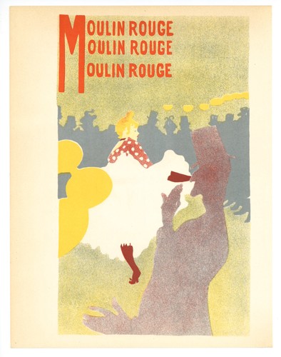 Toulouse-Lautrec lithograph poster "Moulin Rouge" plus Color Decompositions - Picture 4 of 5