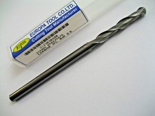 4mm CARBIDE LONG SERIES BALL NOSED SLOT DRILL 2 FLUTED EUROPA TOOL 3143030400  4
