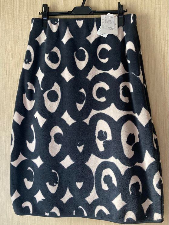 Uniqlo x Marimekko 2024 Women Fleece Skirt S-XXL Black Gray Beige