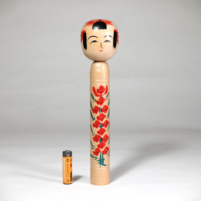 Master EIZO KOBAYASHI Kokeshi YAMAGATA School Japan 1968 Signed - 9.5'' (K615)