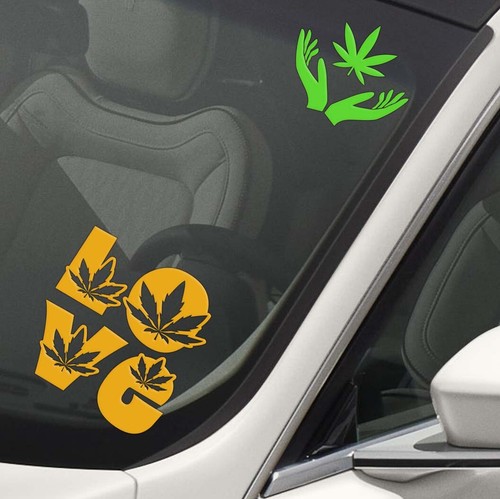 Marijuana Love Weed Pot Medicine Sticker Decal - Picture 4 of 12