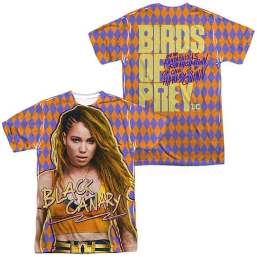Birds of Prey Black Canary Unisex Adult Halloween Costume T Shirt, S-3XL