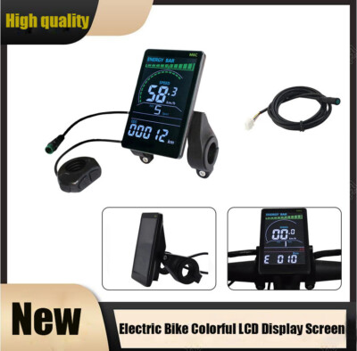 M6C Electric Bike LCD Display Meter 24V 36V 48V 60V E Scooter LCD Panel Screen