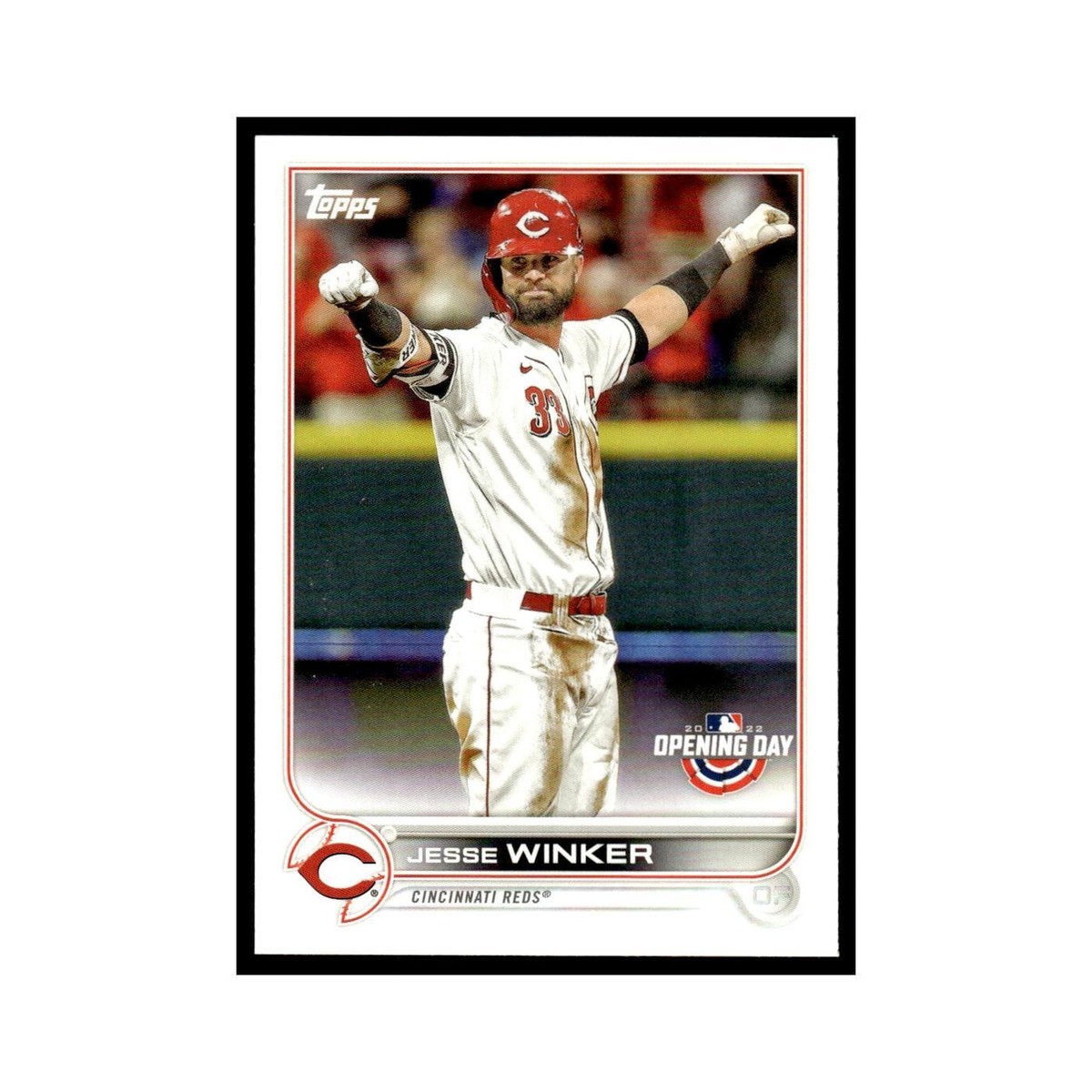Jesse Winker 2022 Topps Opening Day #182 Cincinnati Reds Baseball