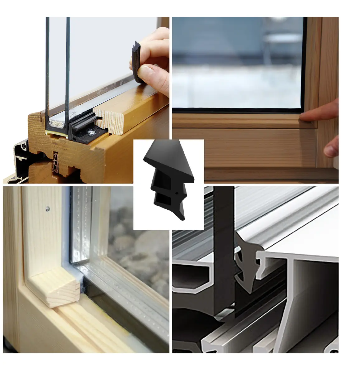 Guarnizione fermavetro per infissi esterni interni porte finestre da 2mm a  10mm.
