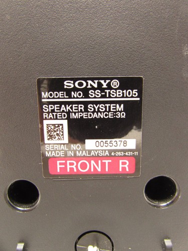 Sony SS-TSB105 Front Right Speaker w/ Wire - Tested & Working b189 - Picture 2 of 3