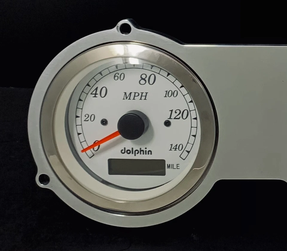 1962 1963 Ford Fairlane 3 Gauge GPS Dash Panel Set Quad Style White - Image 2 of 4