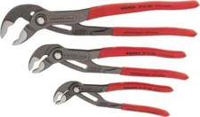 Knipex 3 Piece Pipe Wrench & Water Pump Plier Set Comes in Plastic Deep-Drawn...