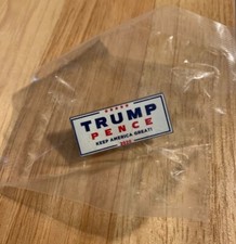 Trump Pence Authentic Official Political Campaign Lapel Pin 1.5โ Made in USA NIP