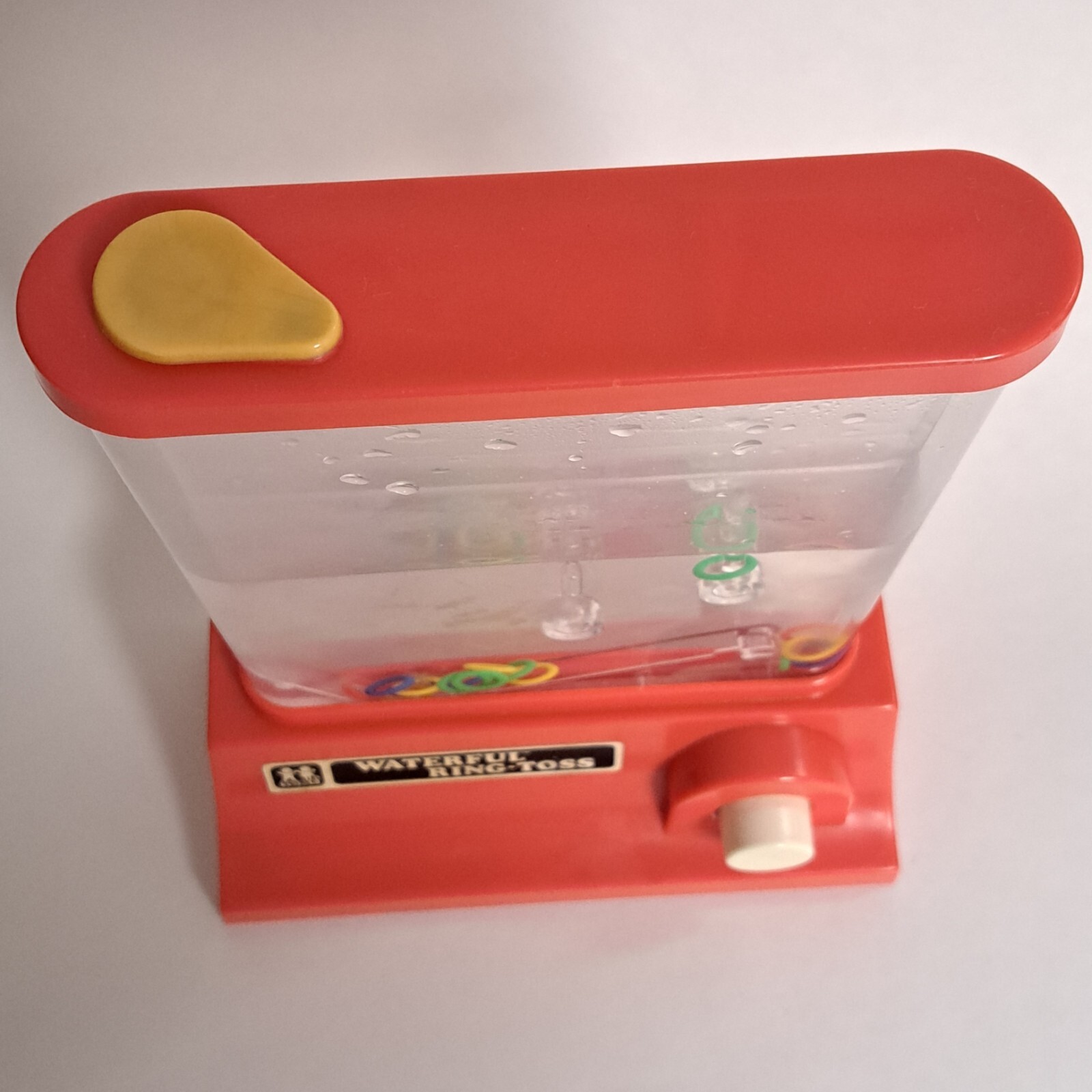 Vintage 1976 Tomy Waterful Ring Toss Handheld Puzzle Water Game Works