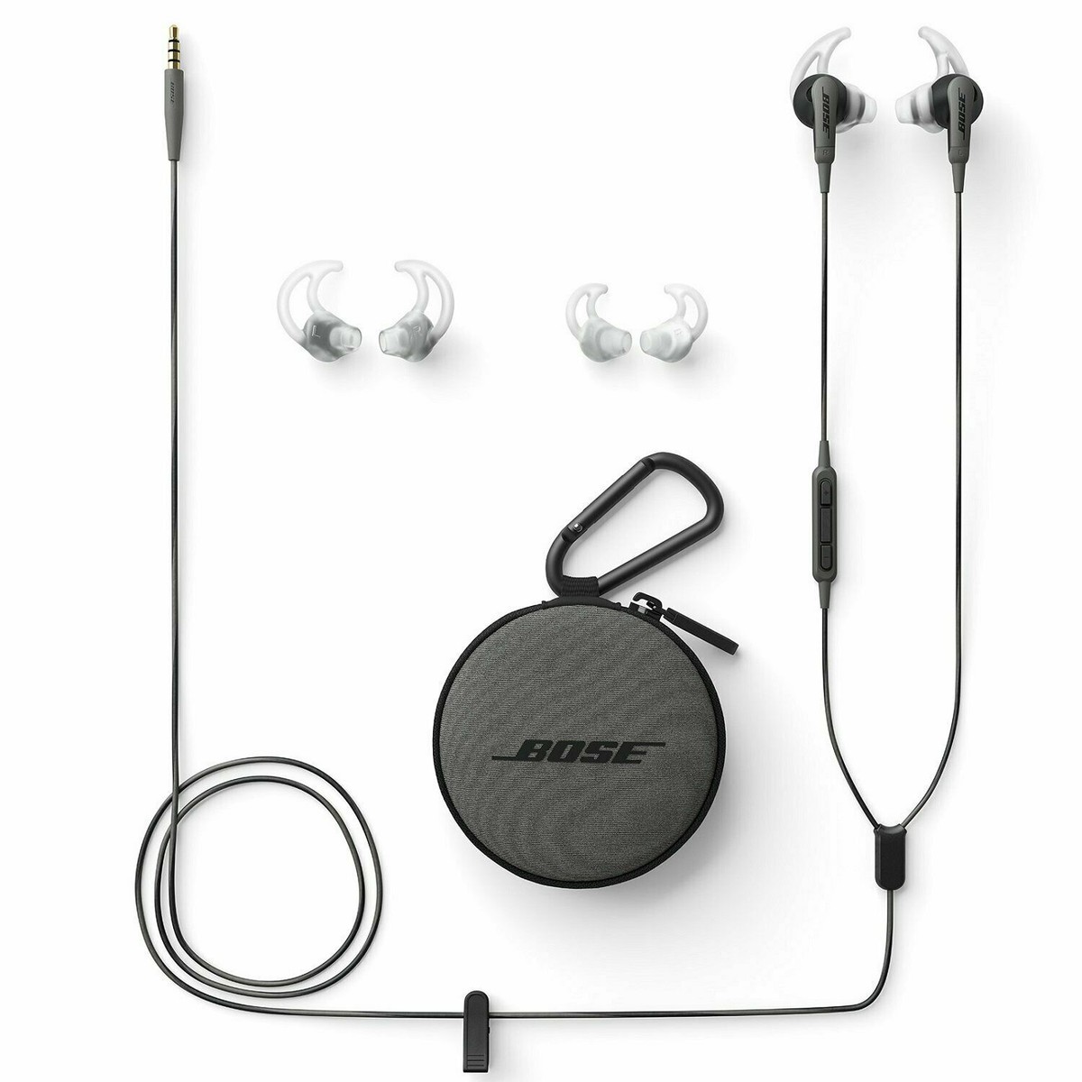 Bose SoundSport In-Ear Earphones Headphones - Charcoal Black