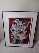 Original Painting Signed By Artists F Mota