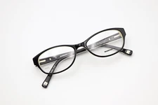 MARCHON NYC TRIBECA 001 Black on Bone/Silver 50-16-135 Frames SMALL Flex L623