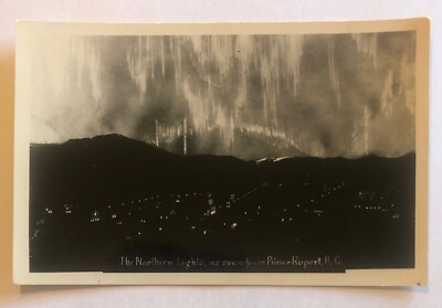 Postcard - The Northern Lights as seen from Prince Rupert BC Canada, RPPC