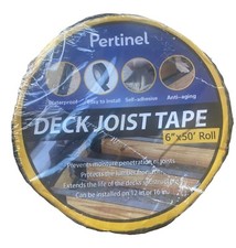PertinelDeck Joist Tape 6" x 50' Butyl Tape for Deck Joists Waterproof Flashing