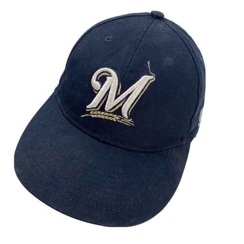 Casquette MLB Milwaukee Brewers Bleue Ajustable - état Correct, Vendue En L'état