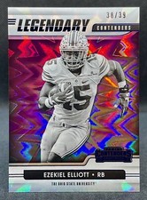 2021 Contenders Draft Picks Ezekiel Elliot Blue Explosion Legendary #38/39 