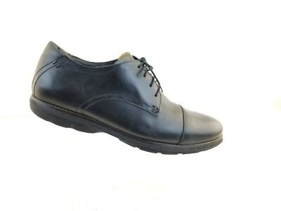 De La Rentis Shoes Mens 9 M Italian Couture Leather Square Toe Lace Up Oxford De la rentis classic - Gem main image 2