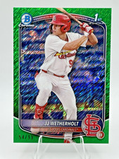 2025 Bowman Chrome Green Shimmer Refractor JJ Wetherholt /99